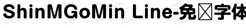 ShinMGoMin Line字体转换